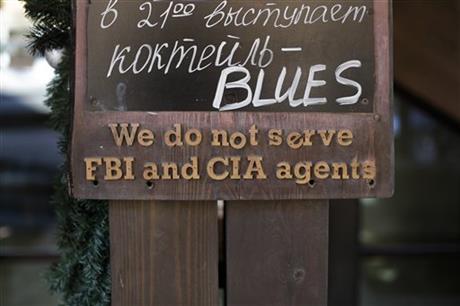 Sochi Sign We Do Not Serve FBI And CIA Agents