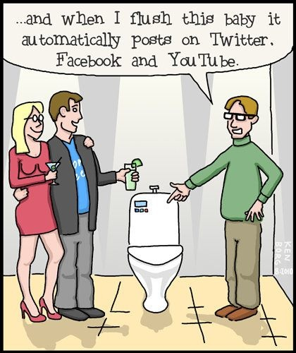 Social Media Toilet