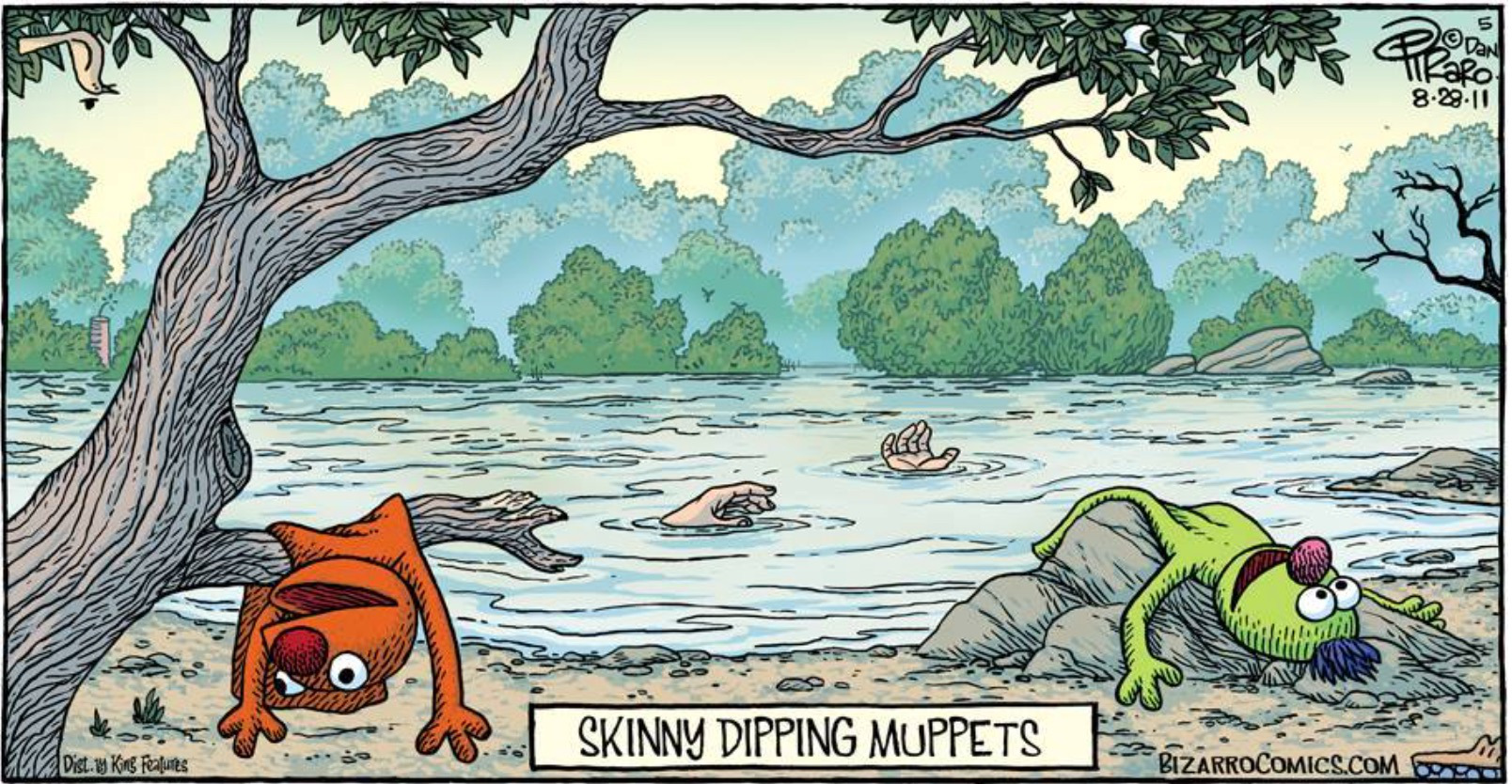 Cartoon Of The Day: Skinny Dipping Muppets.