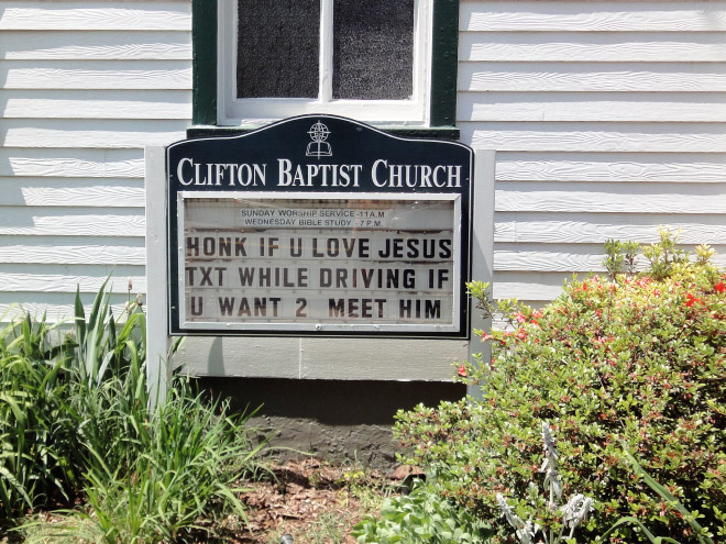 Funny Church Signs 3