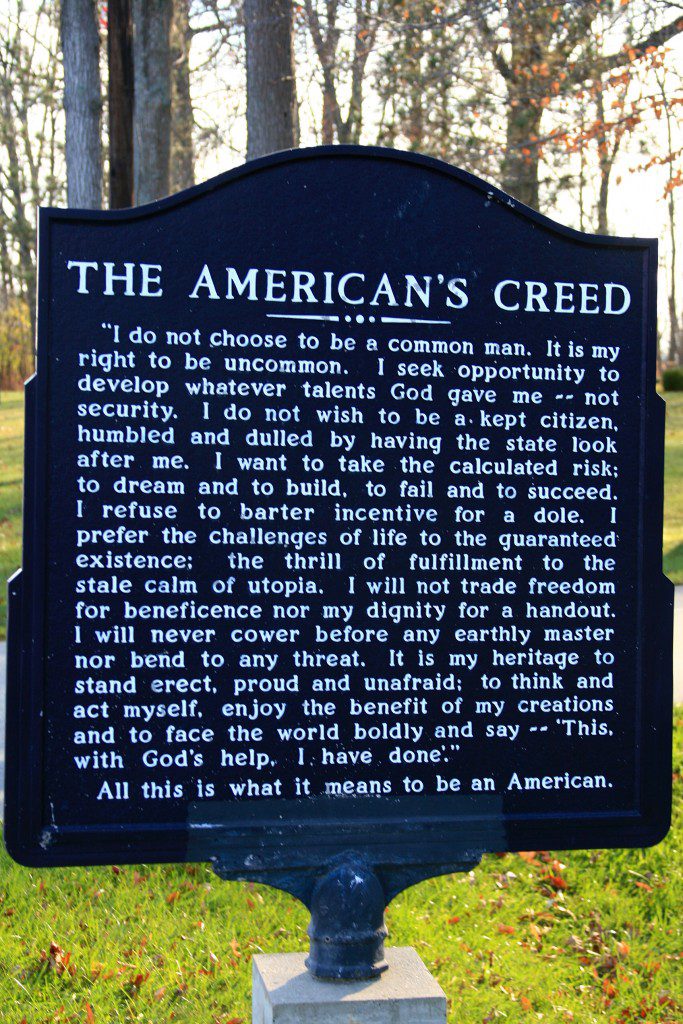 The American's Creed - Common Sense Evaluation