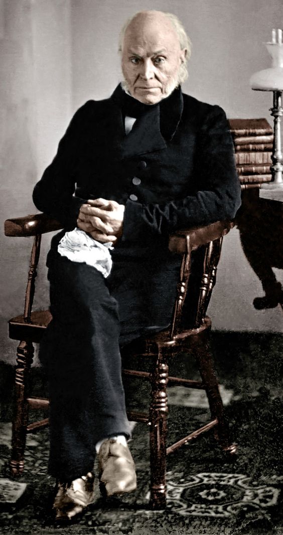 John Quincy Adams- - 6th President of the United States, restored (somewhat) and in color