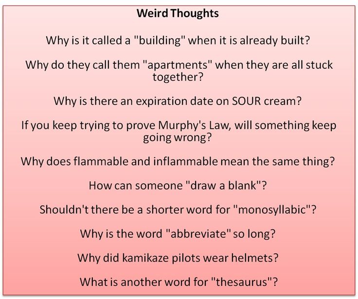 Weird Thoughts - Common Sense Evaluation