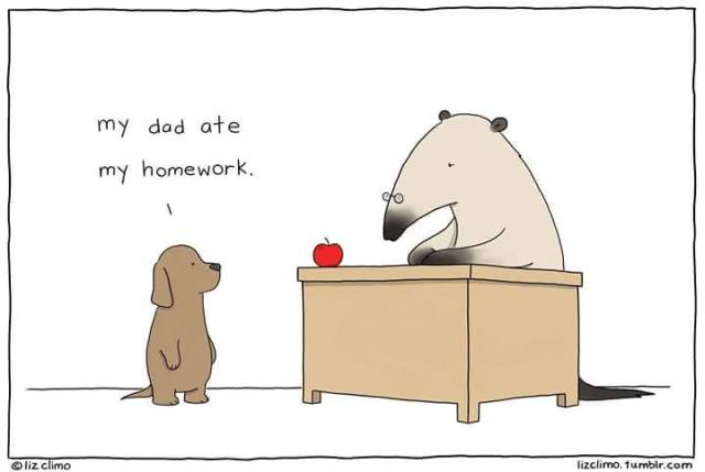 Cartoon Of The Day: Homework Excuses