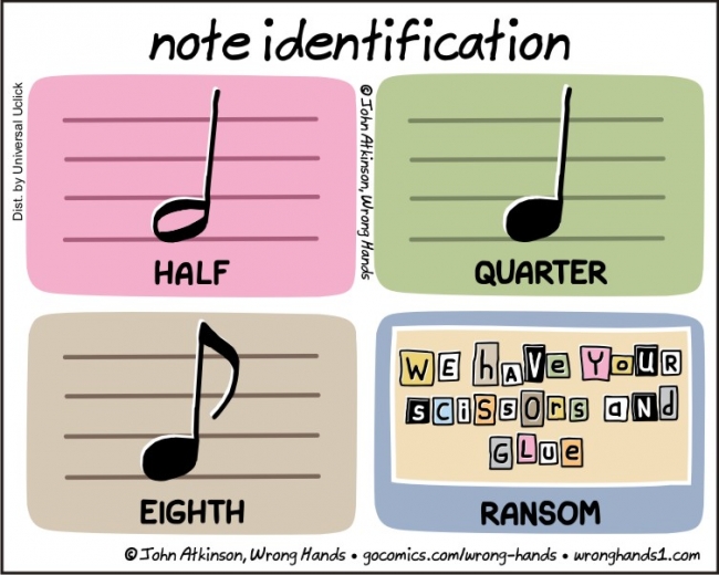 Cartoon Of The Day: Note Identification