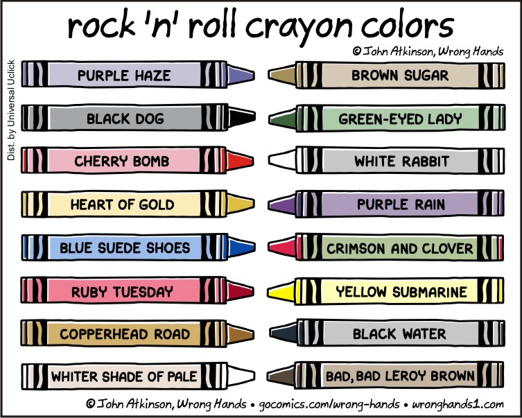 Cartoon Of The Day: Rock ‘n’ Roll Crayons