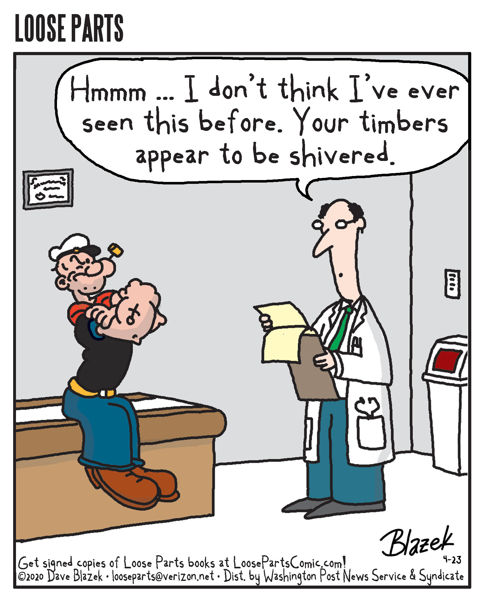 Cartoon Of The Day: Popeye At The Doc