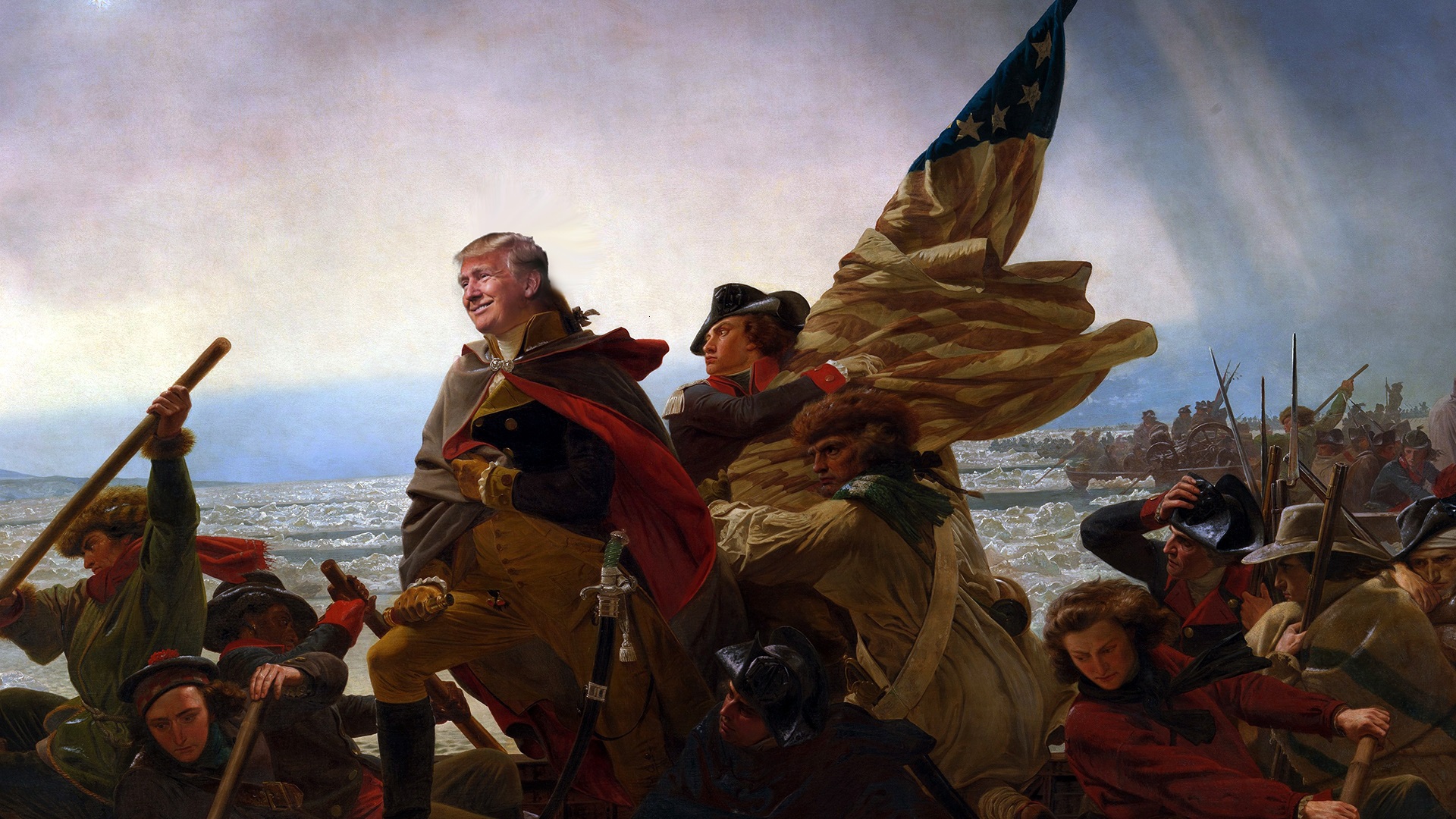 Wallpaper Of The Day: Trump Crossing The Delaware