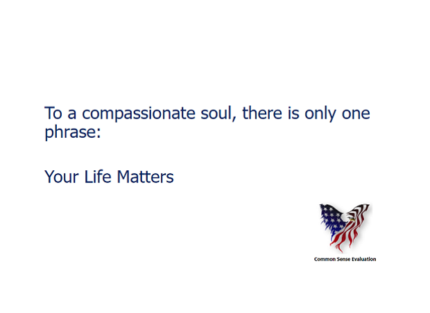 Your Life Matters - Common Sense Evaluation