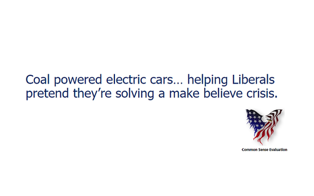 Coal Powered Electric Cars - Common Sense Evaluation