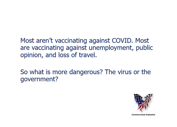 Vaccinating Against COVID - Common Sense Evaluation