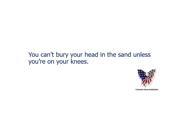 Bury Your Head - Common Sense Evaluation