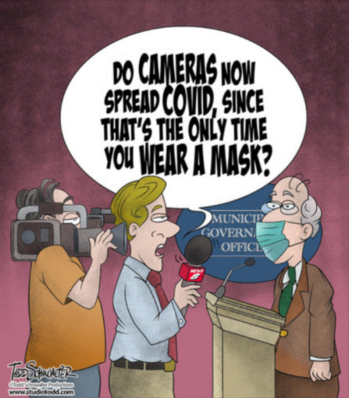 Cartoon Of The Day: Mask Up For The Cameras