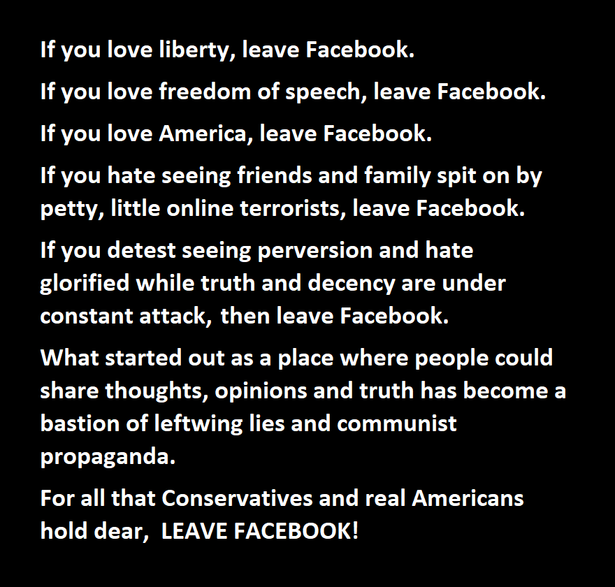 Leave Facebook