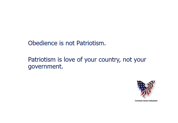 Patriotism - Common Sense Evaluation