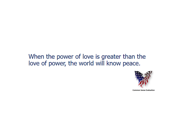 The Power Of Love - Common Sense Evaluation