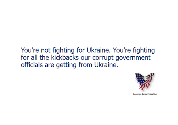 Fighting For Ukraine - Common Sense Evaluation