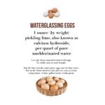 Waterglassing Eggs