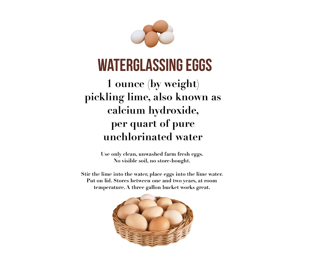 Waterglassing Eggs