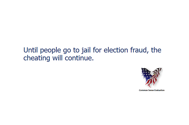 Until people go to jail for election fraud, the cheating will continue.