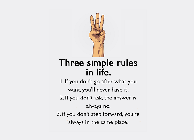 Three Simple Rules In Life