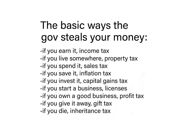 The Basic Ways Government Steals Your Money