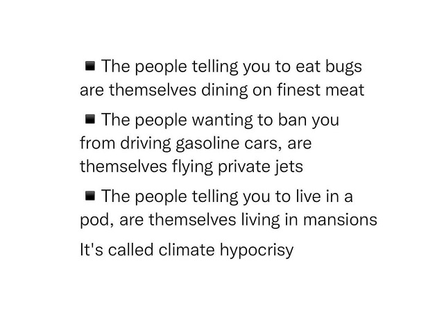 Climate Hypocrisy
