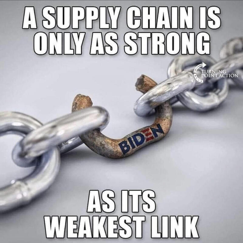 A Supply Chain is only as strong as its weakest link.