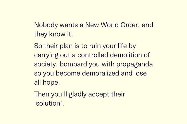 New World Order - Common Sense Evaluation