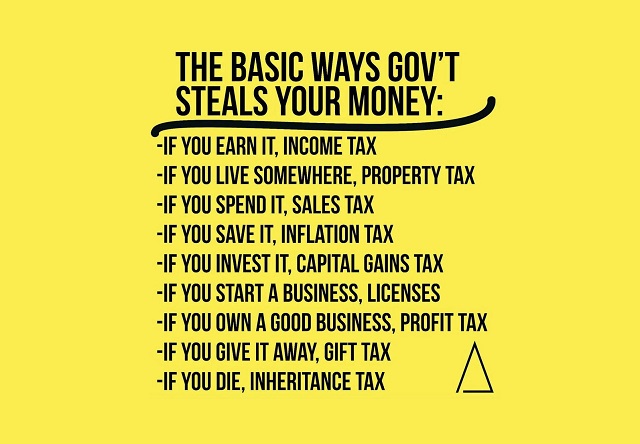 The Basic Ways Government Steals Your Money