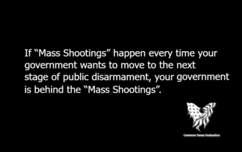 If “Mass Shootings” happen every time your government wants to move to the next stage of public disarmament, your government is behind the “Mass Shootings”.