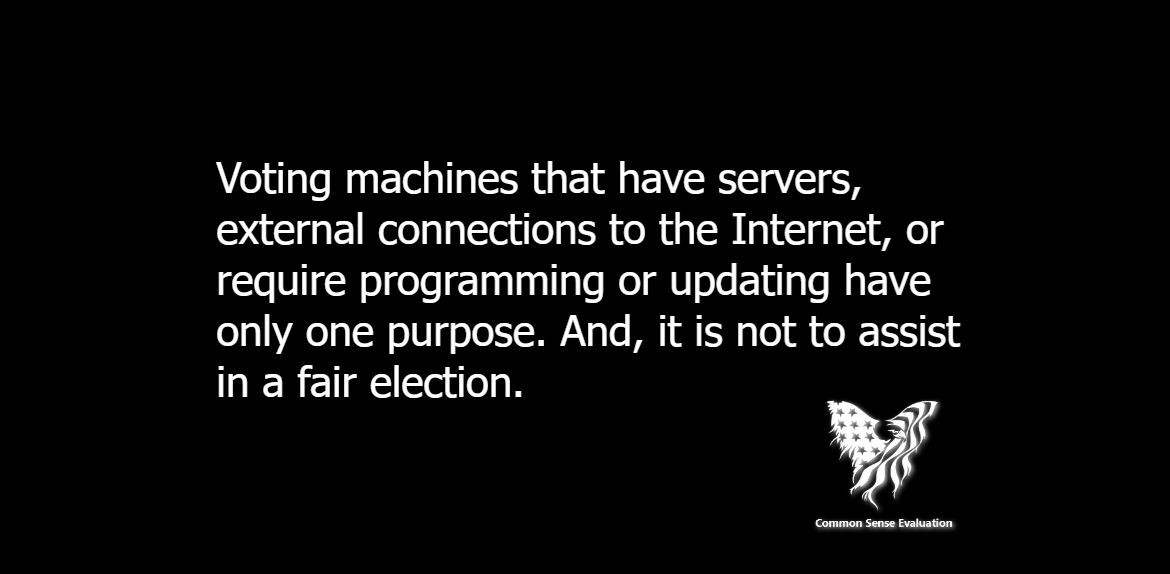 Voting Machines - Common Sense Evaluation