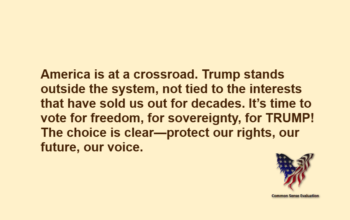 America is at a crossroad. Trump stands outside the system, not tied to the interests that have sold us out for decades. It's time to vote for freedom, for sovereignty, for TRUMP! The choice is clear—protect our rights, our future, our voice.