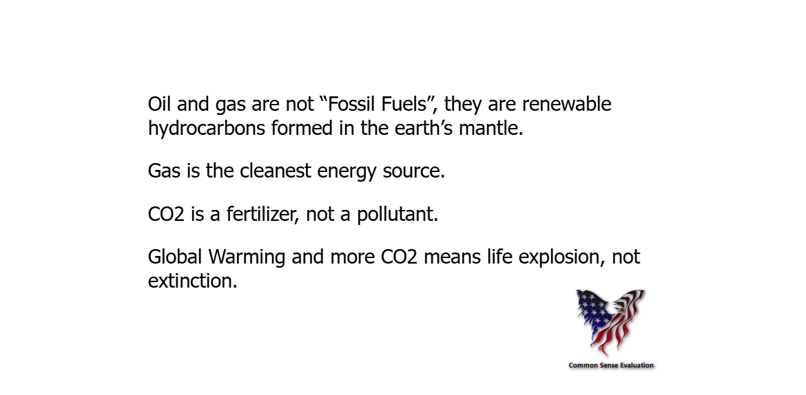 Energy Facts - Common Sense Evaluation