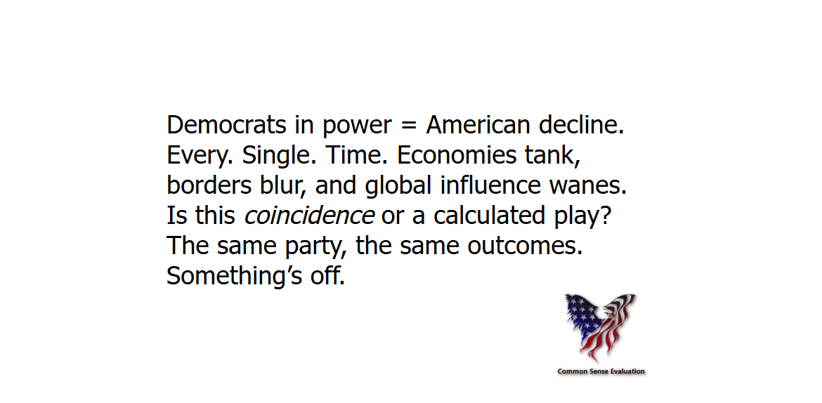 Democrats in Power - Common Sense Evaluation
