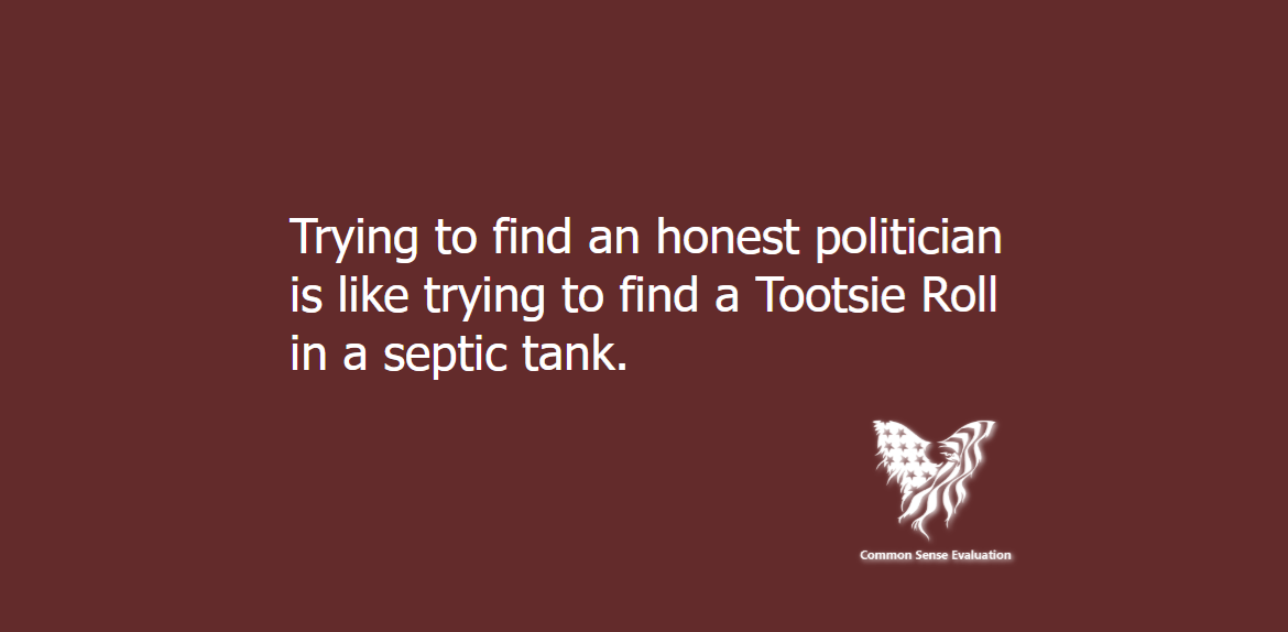An Honest Politician - Common Sense Evaluation